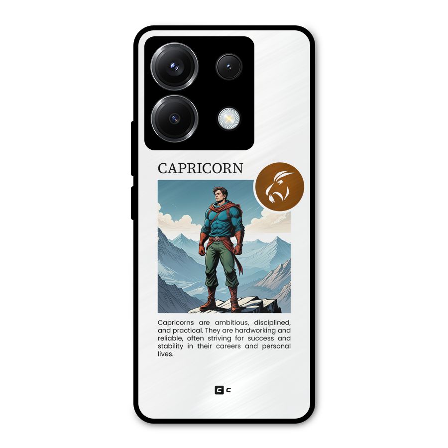 Clever Capricorn Metal Back Case for Poco X6