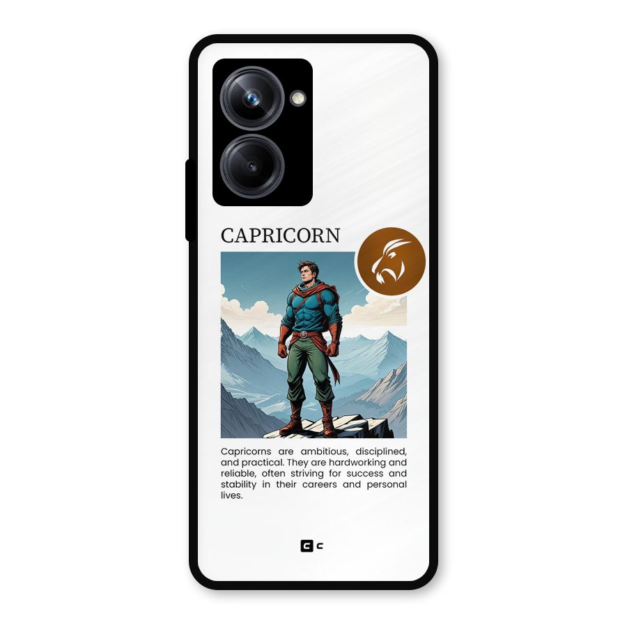 Clever Capricorn Metal Back Case for Realme 10 Pro