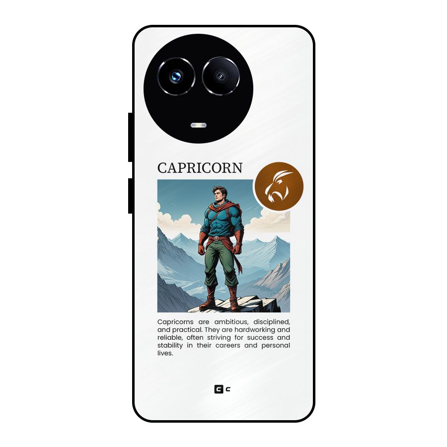 Clever Capricorn Metal Back Case for Realme 11X