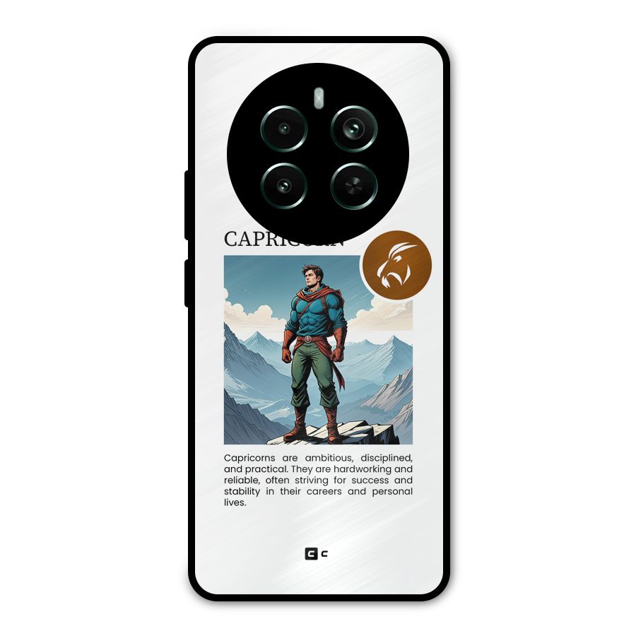 Clever Capricorn Metal Back Case for Realme 12 Plus