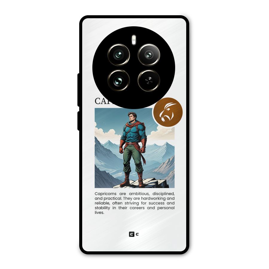 Clever Capricorn Metal Back Case for Realme 12 Pro