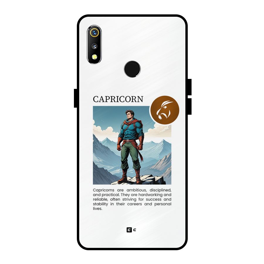 Clever Capricorn Metal Back Case for Realme 3i