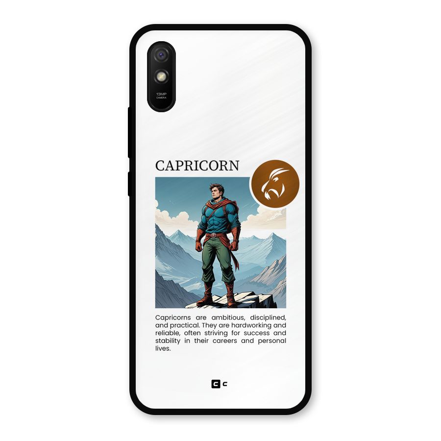 Clever Capricorn Metal Back Case for Redmi 9a