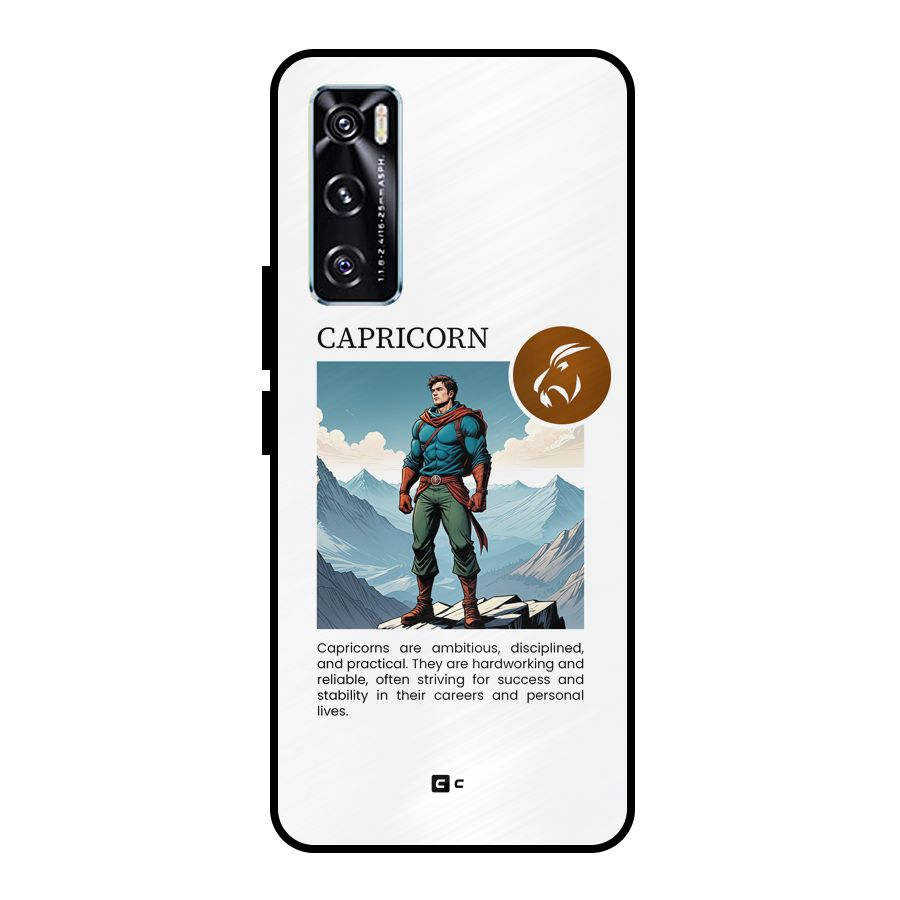 Clever Capricorn Metal Back Case for Vivo V20 SE
