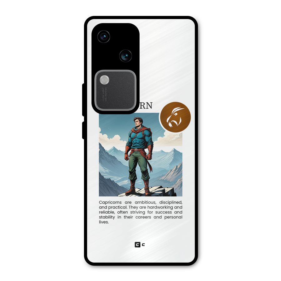 Clever Capricorn Metal Back Case for Vivo V30 Pro