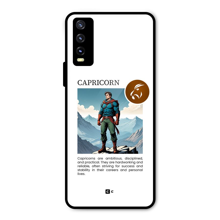 Clever Capricorn Metal Back Case for Vivo Y20g