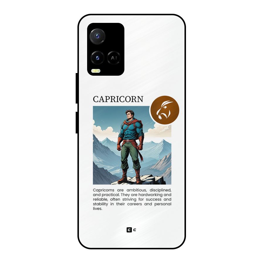 Clever Capricorn Metal Back Case for Vivo Y21A