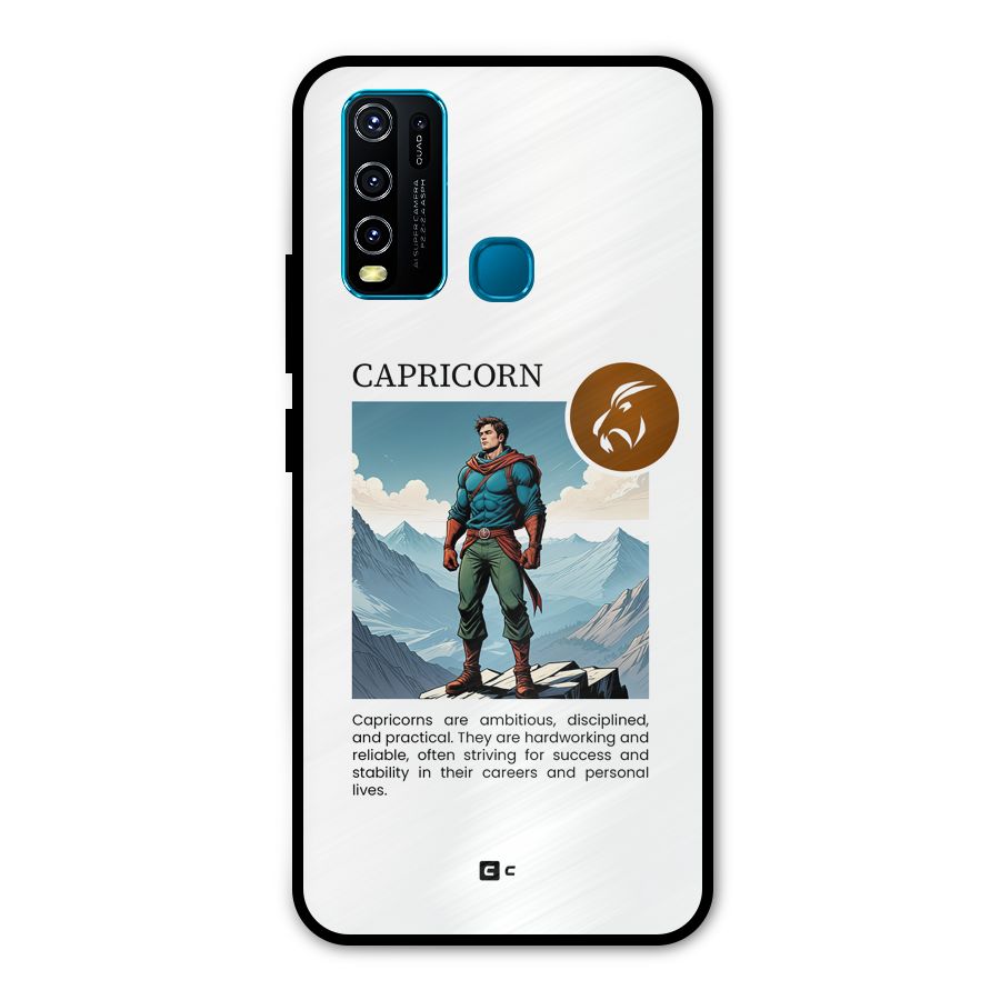 Clever Capricorn Metal Back Case for Vivo Y30