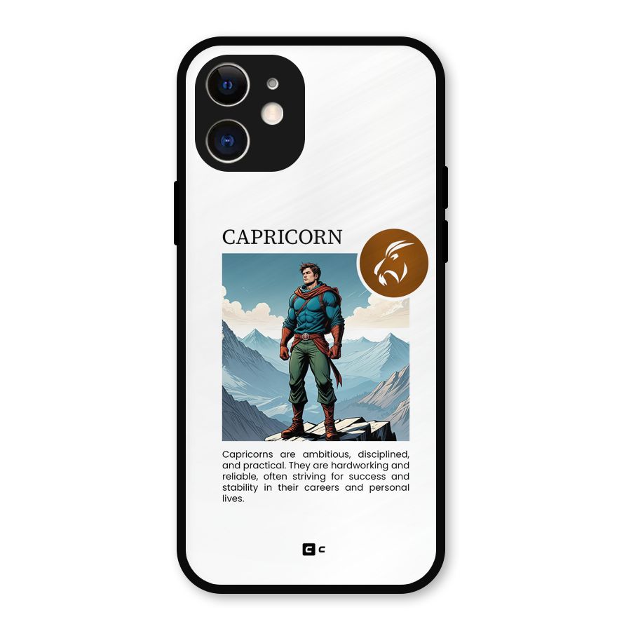 Clever Capricorn Metal Back Case for iPhone 12