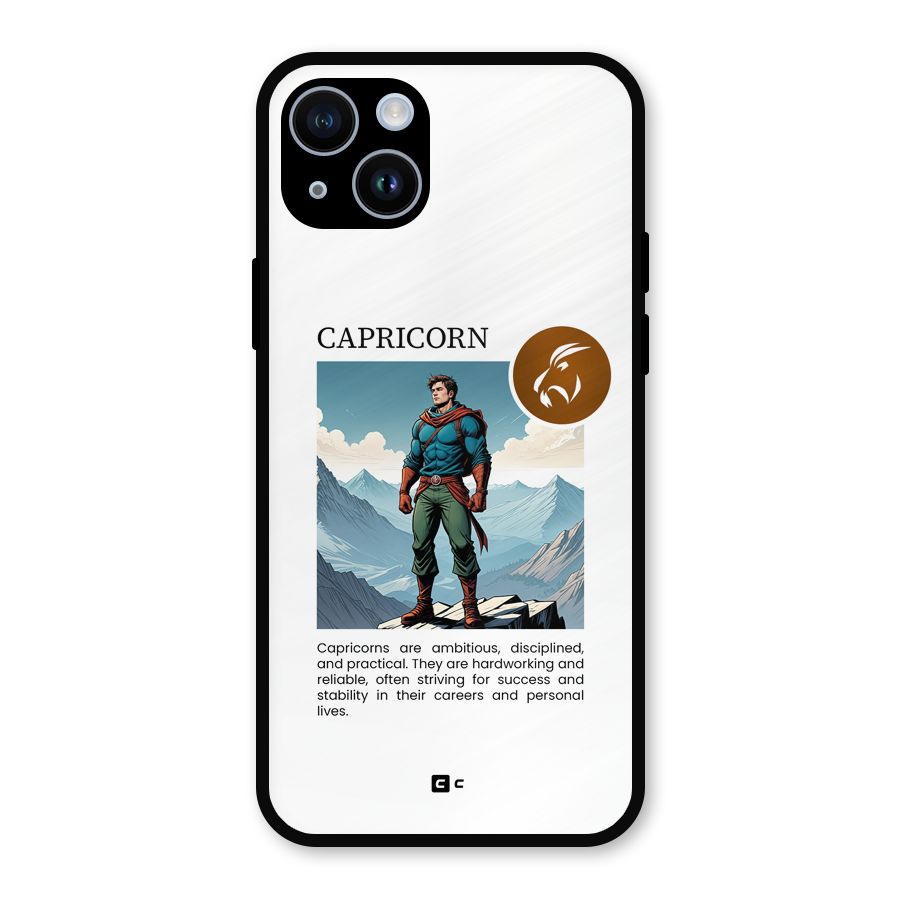 Clever Capricorn Metal Back Case for iPhone 14