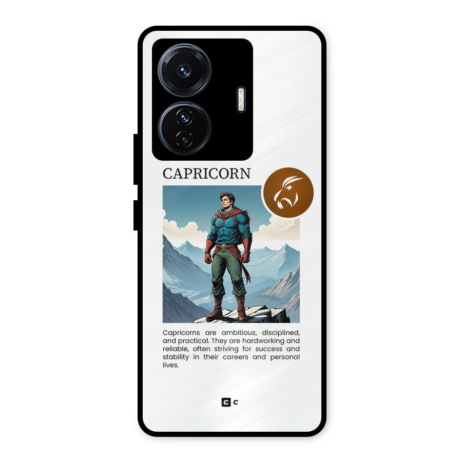 Clever Capricorn Metal Back Case for iQOO Z6