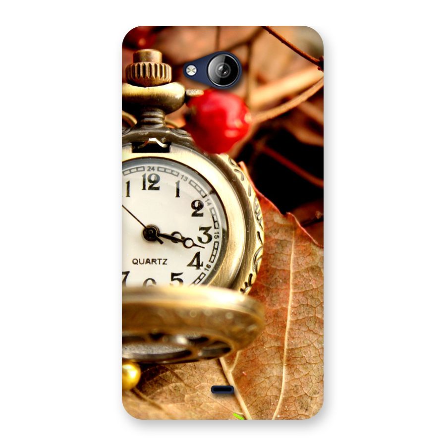 Clock And Cherry Back Case for Canvas Play Q355