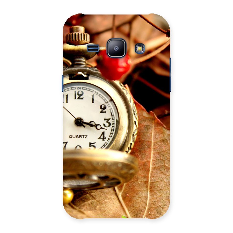 Clock And Cherry Back Case for Galaxy J1