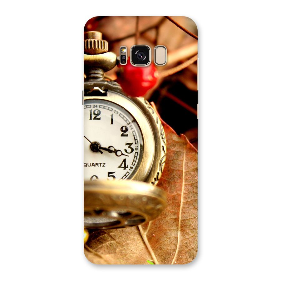 Clock And Cherry Back Case for Galaxy S8 Plus