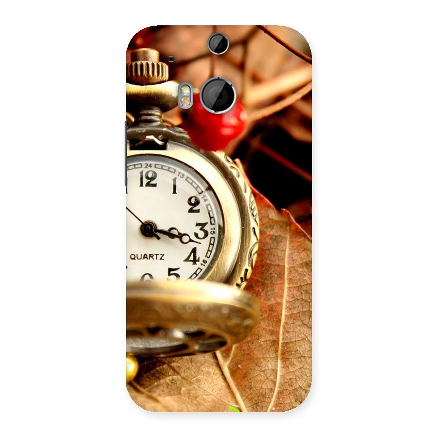 Clock And Cherry Back Case for HTC One M8
