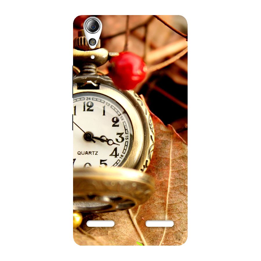 Clock And Cherry Back Case for Lenovo A6000 Plus