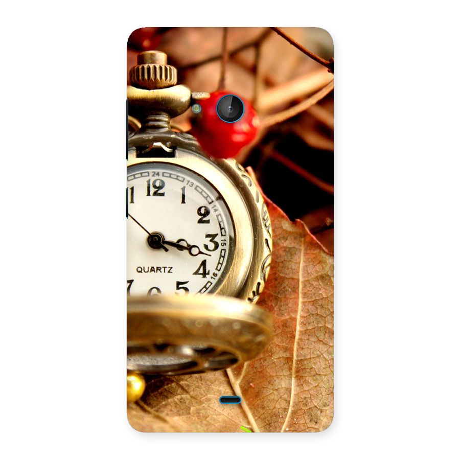 Clock And Cherry Back Case for Lumia 540