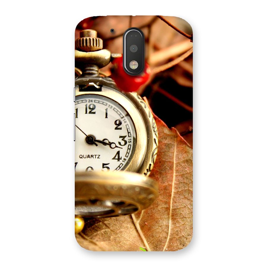 Clock And Cherry Back Case for Motorola Moto G4