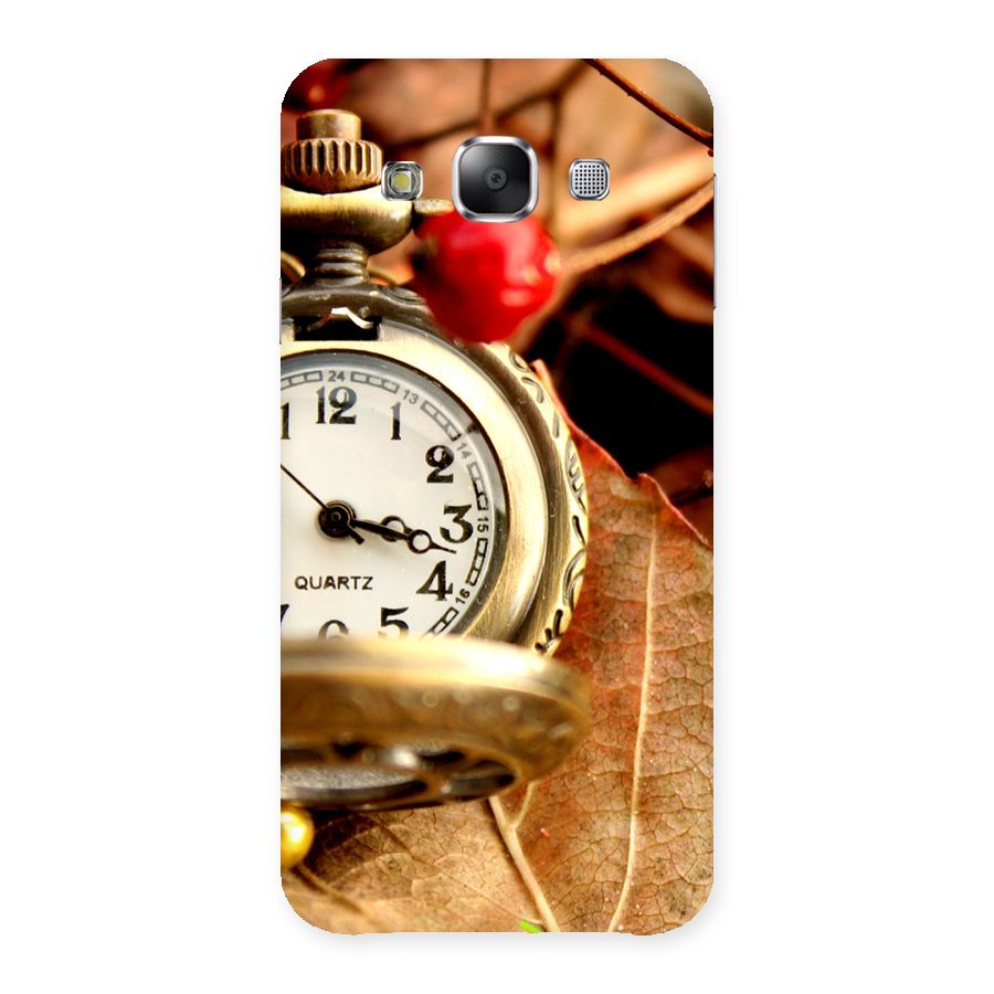 Clock And Cherry Back Case for Samsung Galaxy E5
