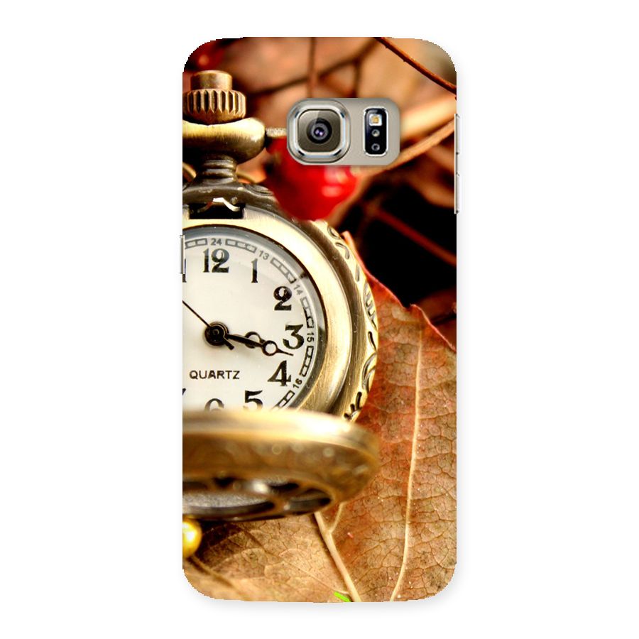 Clock And Cherry Back Case for Samsung Galaxy S6 Edge