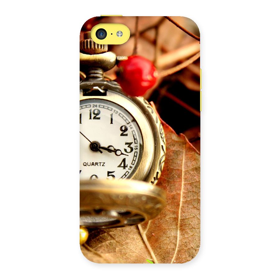 Clock And Cherry Back Case for iPhone 5C