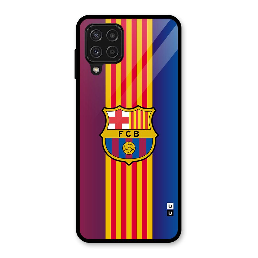Club Barcelona Glass Back Case for Galaxy A22 4G