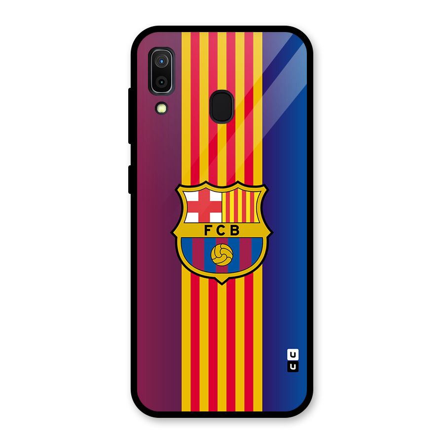 Club Barcelona Glass Back Case for Galaxy A30