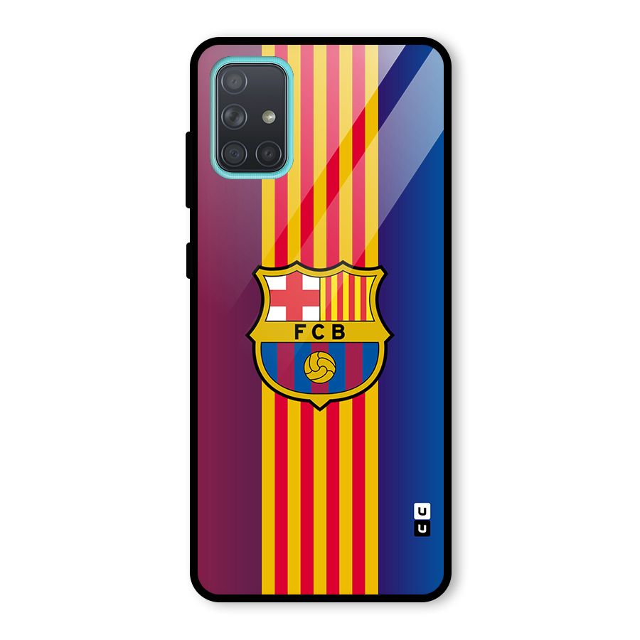 Club Barcelona Glass Back Case for Galaxy A71