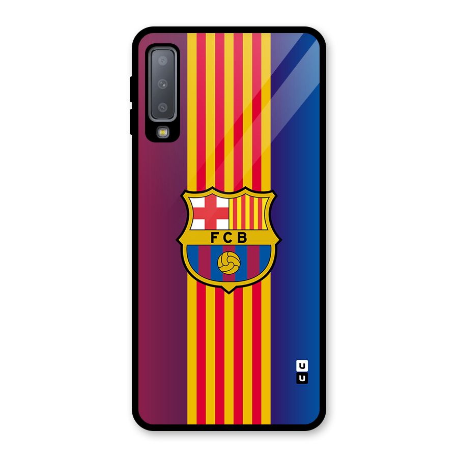 Club Barcelona Glass Back Case for Galaxy A7 (2018)