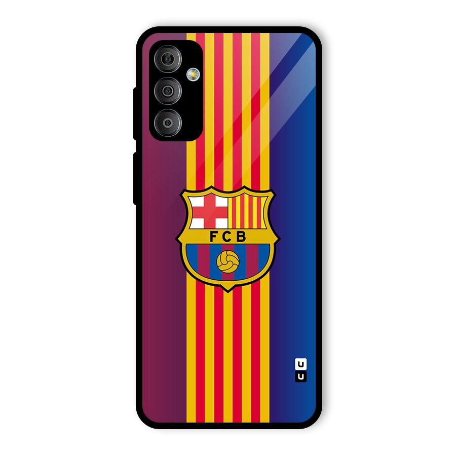 Club Barcelona Glass Back Case for Galaxy F23
