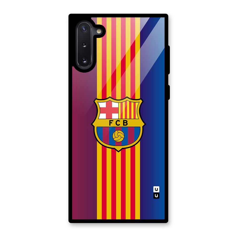 Club Barcelona Glass Back Case for Galaxy Note 10