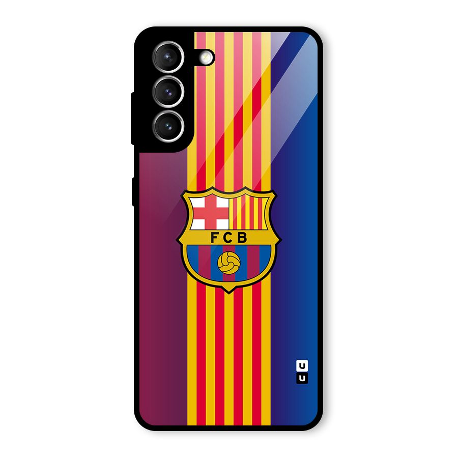 Club Barcelona Glass Back Case for Galaxy S21 5G