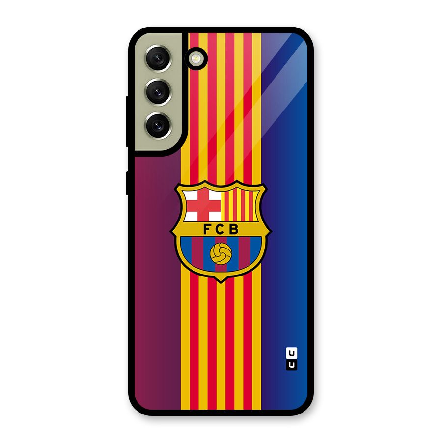 Club Barcelona Glass Back Case for Galaxy S21 FE 5G