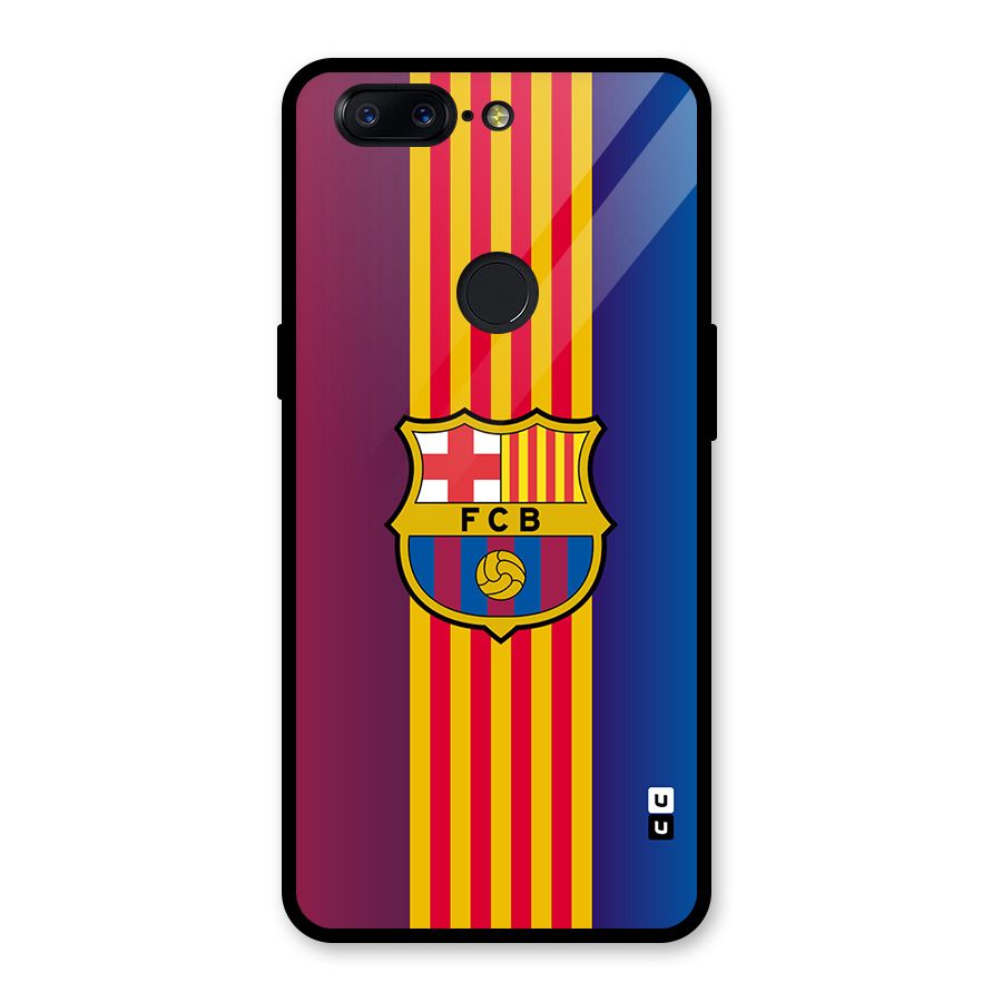 Club Barcelona Glass Back Case for OnePlus 5T