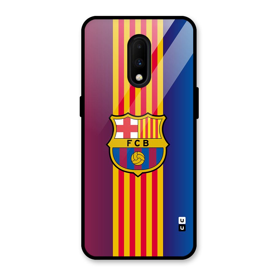 Club Barcelona Glass Back Case for OnePlus 7