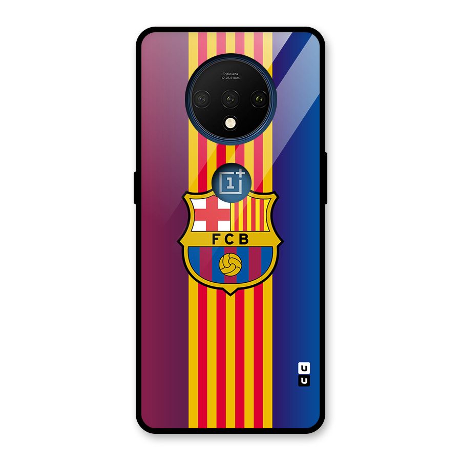 Club Barcelona Glass Back Case for OnePlus 7T