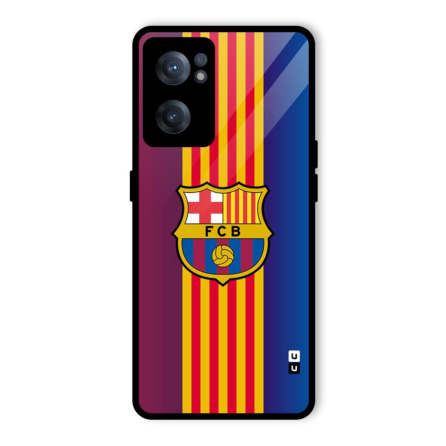 Club Barcelona Glass Back Case for OnePlus Nord CE 2 5G