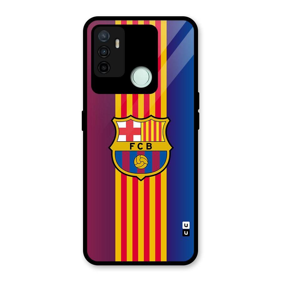 Club Barcelona Glass Back Case for Oppo A53