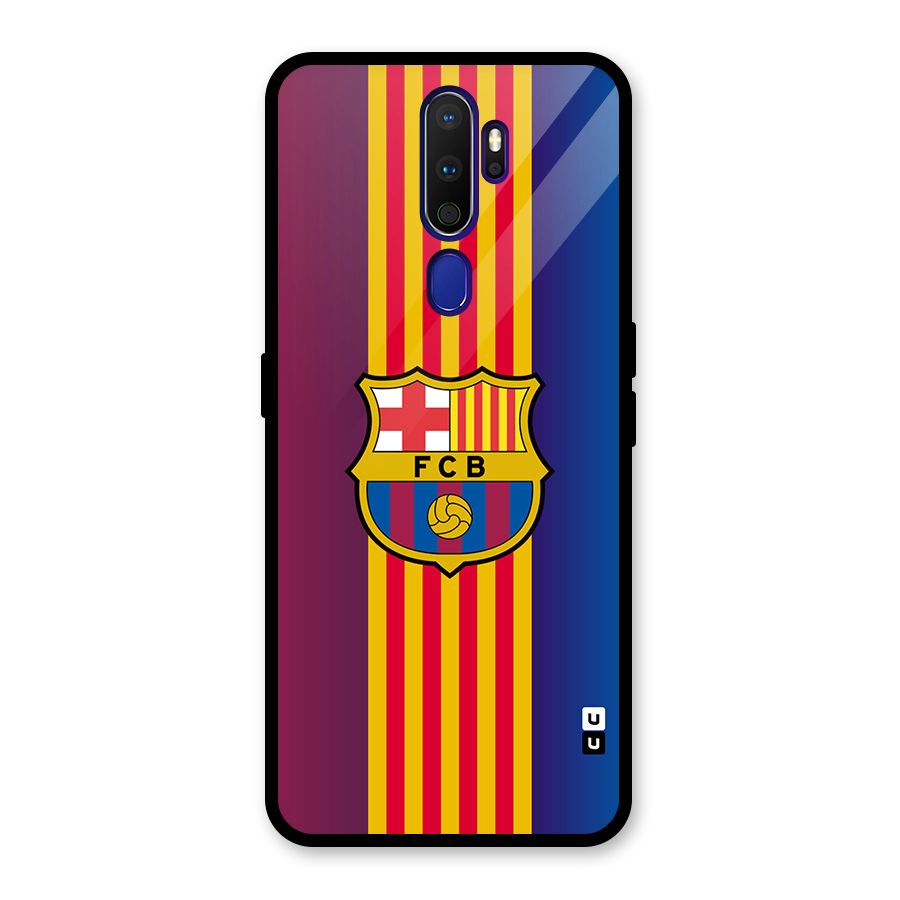 Club Barcelona Glass Back Case for Oppo A9 (2020)