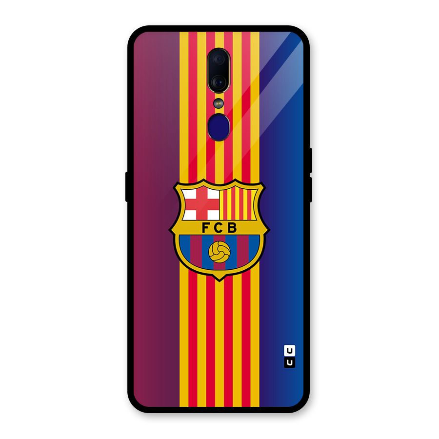 Club Barcelona Glass Back Case for Oppo F11