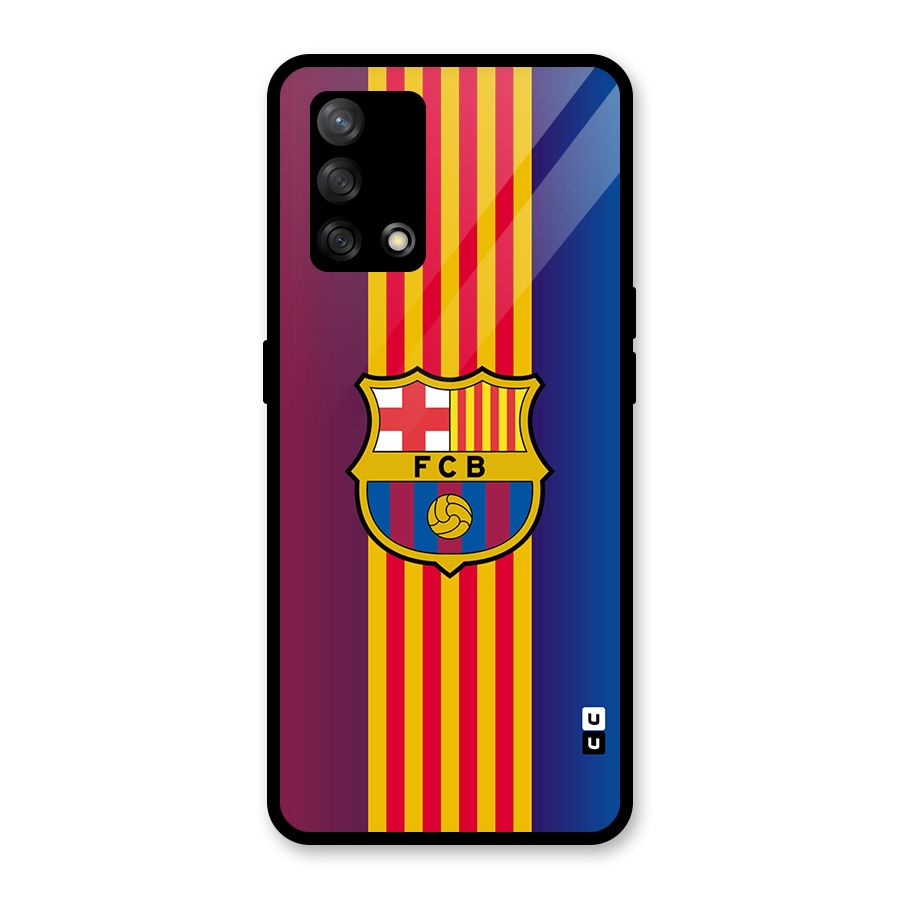 Club Barcelona Glass Back Case for Oppo F19