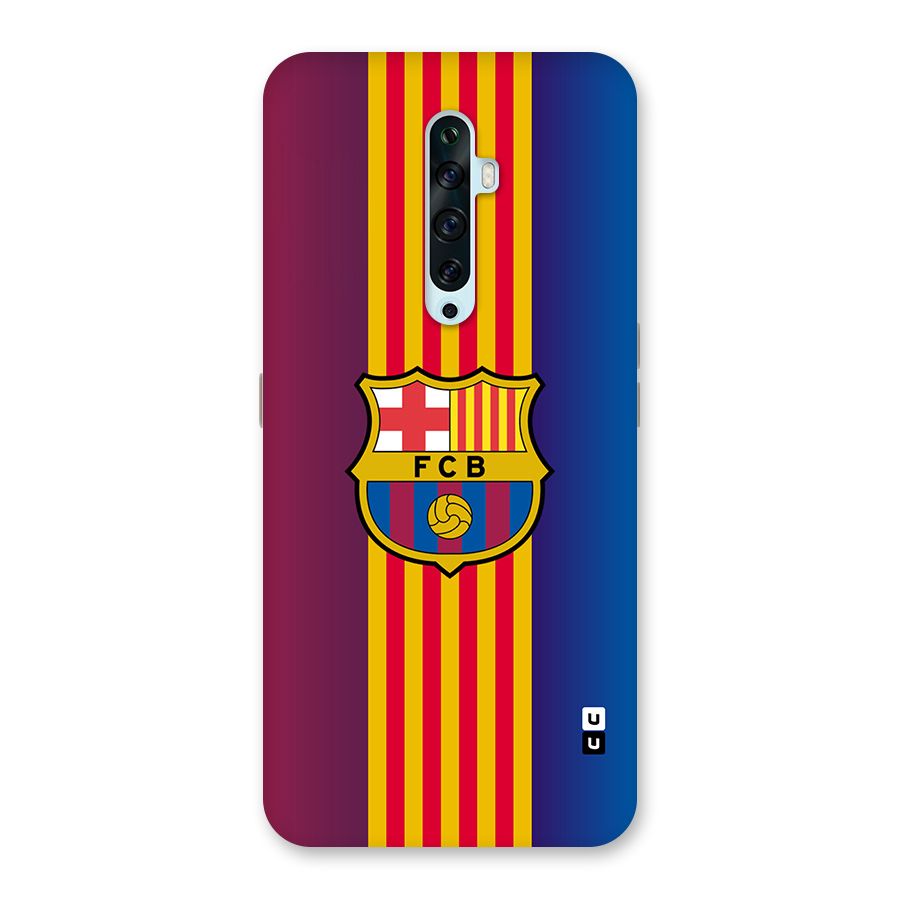 Club Barcelona Glass Back Case for Oppo Reno2 F