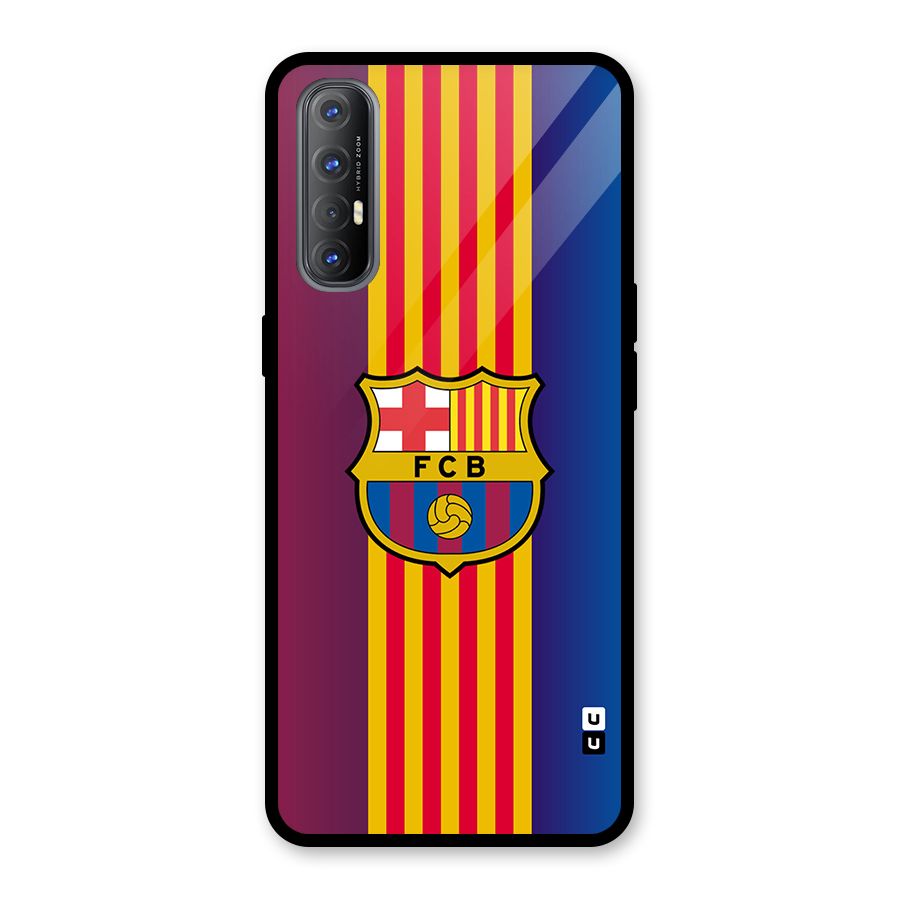 Club Barcelona Glass Back Case for Oppo Reno3 Pro