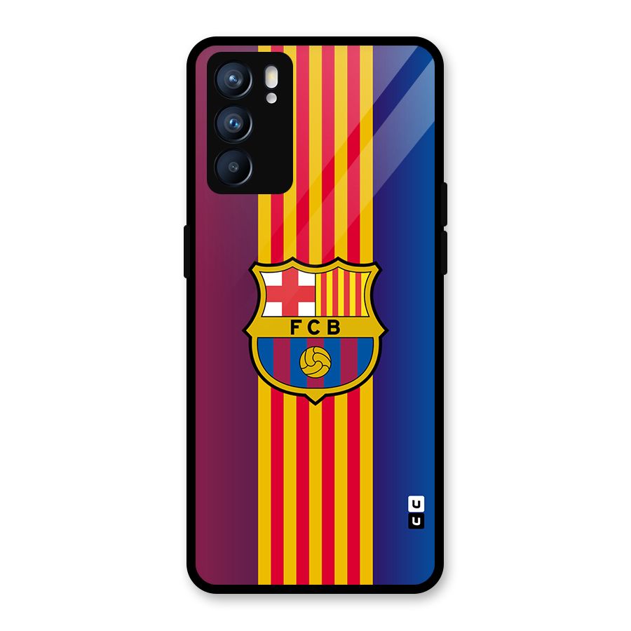 Club Barcelona Glass Back Case for Oppo Reno6 5G