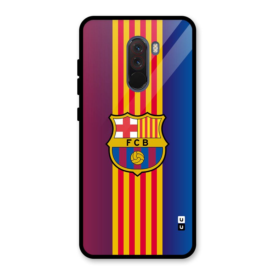 Club Barcelona Glass Back Case for Poco F1