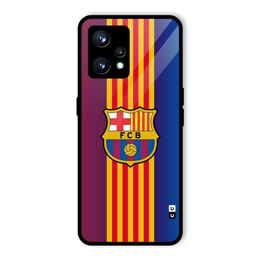Club Barcelona Glass Back Case for Realme 9 Pro Plus 5G