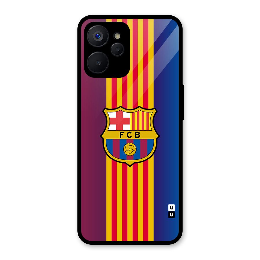 Club Barcelona Glass Back Case for Realme 9i 5G