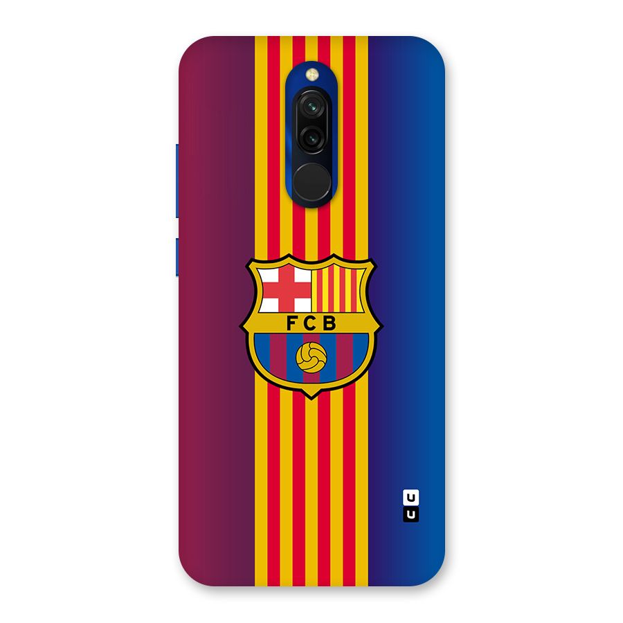 Club Barcelona Glass Back Case for Redmi 8