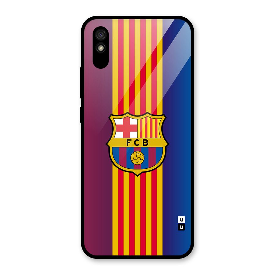 Club Barcelona Glass Back Case for Redmi 9i