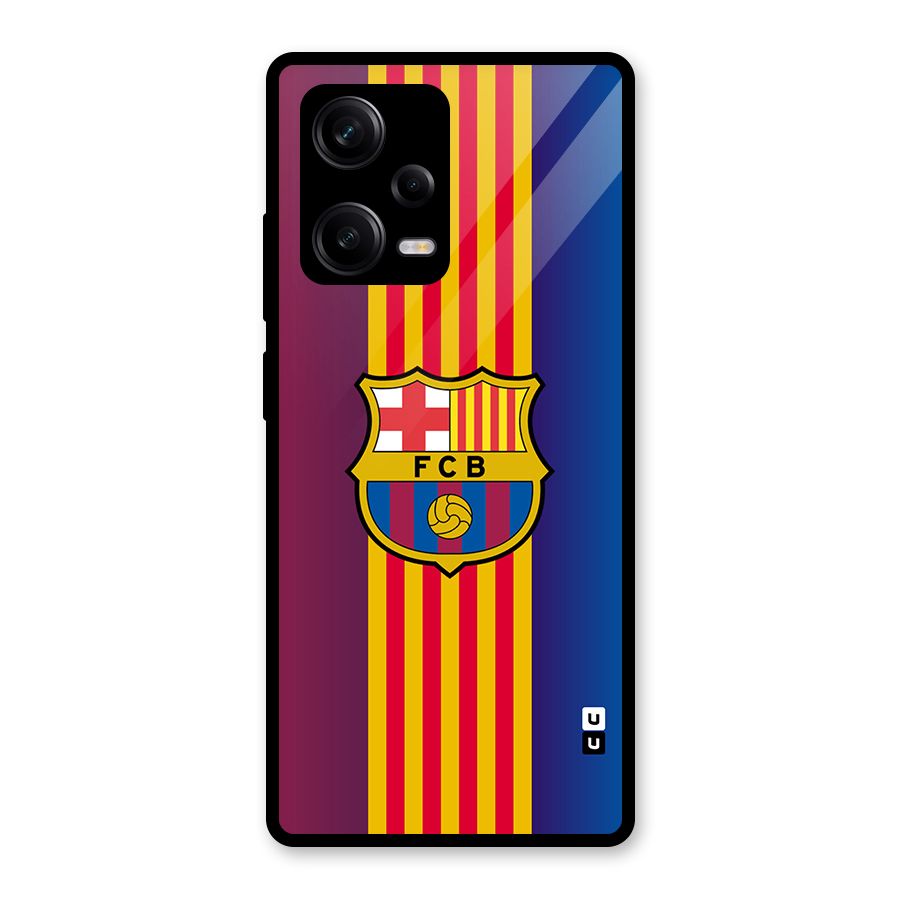 Club Barcelona Glass Back Case for Redmi Note 12 Pro